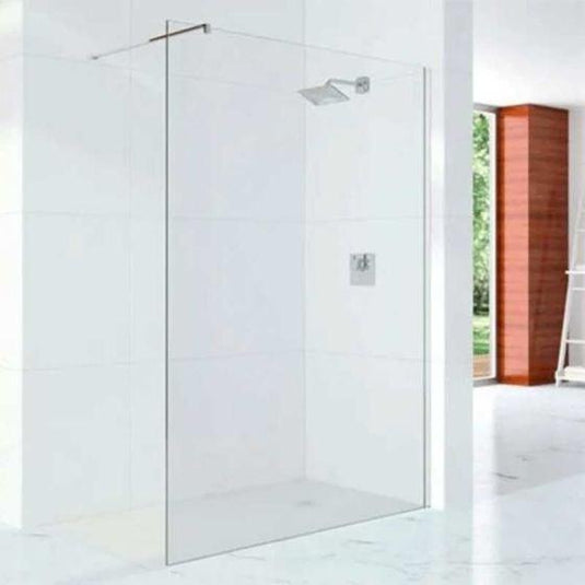 Merlyn 10 Series 600mm Shower Wall with Wall Profile Only - Chrome - S10SW600 - Envy Bathrooms Ltd