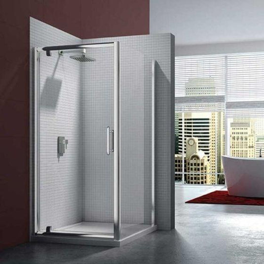 Merlyn 6 Series 760/800mm Pivot Shower Door - Chrome - M61211 - Envy Bathrooms Ltd