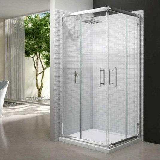 Merlyn 6 Series 800mm Corner Shower Door - Chrome - M65211 - Envy Bathrooms Ltd