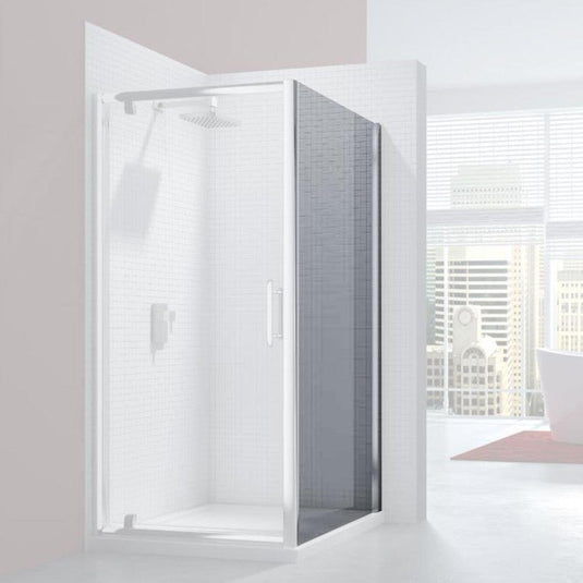 Merlyn 6 Series Pivot Shower Door and Inline Panel - 700mm Shower Door 690-740mm - M61201H - Envy Bathrooms Ltd