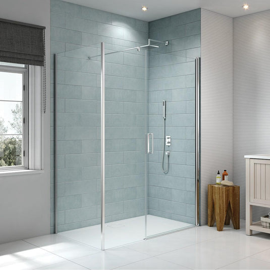 Merlyn 8 Series 1200mm Side Panel For Frameless 8mm Pivot Door - S8FSP120PV - Envy Bathrooms Ltd