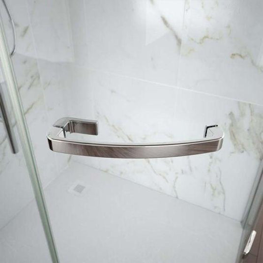 Merlyn 8 Series 1200mm x 900mm Frameless 1 Door Offset Quadrant Shower Enclosure - Chrome - A0601IH - Envy Bathrooms Ltd
