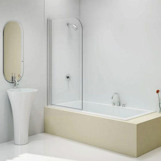 Merlyn Ionic 800 x 1500mm Single Curved Panel Bath Screen - MB11 - Envy Bathrooms Ltd