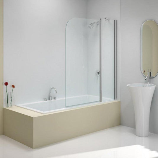 Merlyn Ionic 2 Panel Folding Curved Bath Screen 900 x 1500mm - MB3A - Envy Bathrooms Ltd