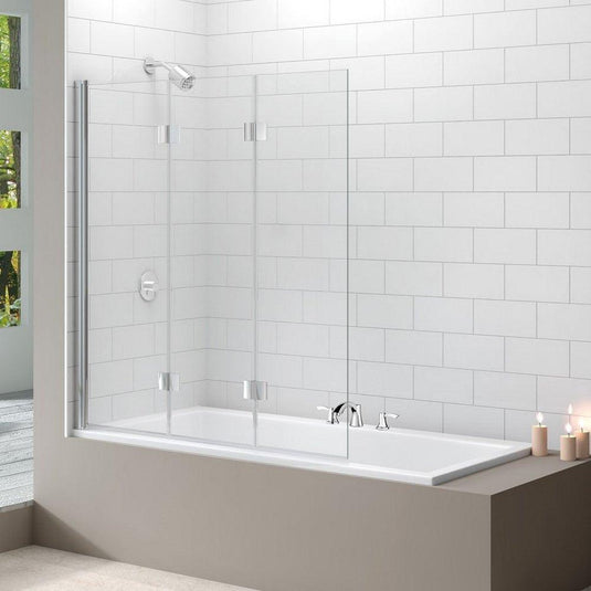 Merlyn Ionic 3 Panel Folding Bath Screen 1400 x 1500mm - MB9 - Envy Bathrooms Ltd