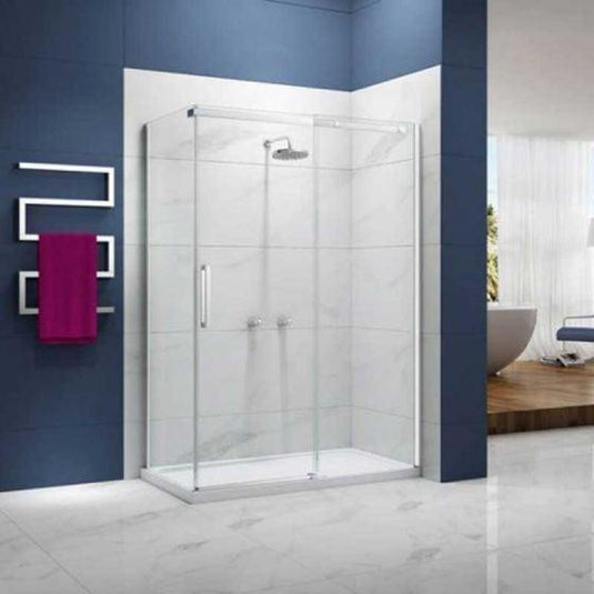 Merlyn Ionic Essence 1700mm Frameless Sliding Shower Door - Chrome - A0104HH - Envy Bathrooms Ltd