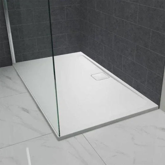Merlyn Level 25 1300 x 900mm Antislip Rectangular Shower Tray with 90mm Fast Flow Waste & Cover - White - L139RTAS - Envy Bathrooms Ltd