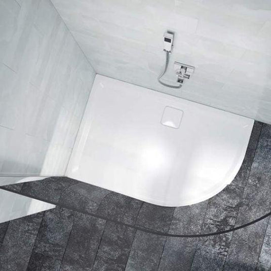 Merlyn Level 25 900 x 900mm Antislip Quadrant Shower Tray with 90mm Fast Flow Waste & Cover - White - L90QAS - Envy Bathrooms Ltd