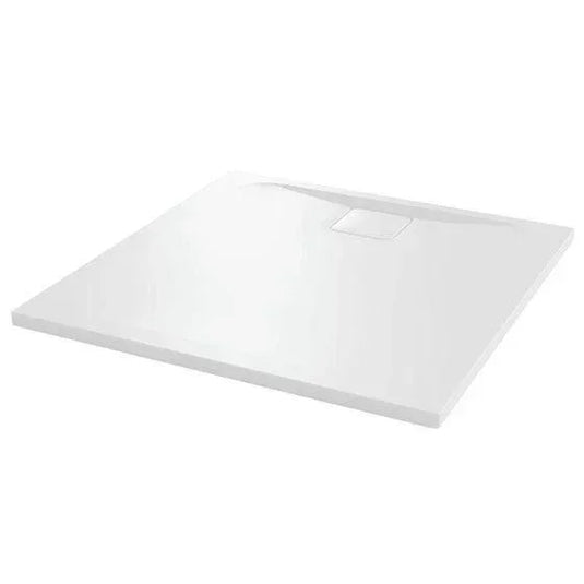 Merlyn Level 25 900 x 900mm Antislip Square Shower Tray with 90mm Fast Flow Waste & Cover - White - L90SQAS - Envy Bathrooms Ltd