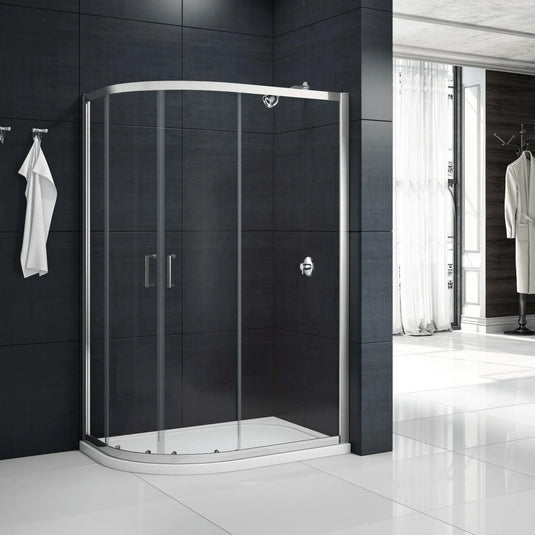 Merlyn MBOX 2 Door Offset Quadrant Shower Enclosure 1200 X 900mm - MB2Q1290 - Envy Bathrooms Ltd
