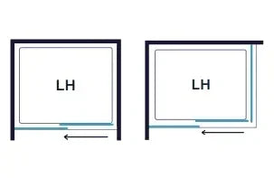 Merlyn MBOX Sliding Shower Door (Low Level Access) 1400mm Left Hand - MBLA1400L - Envy Bathrooms Ltd
