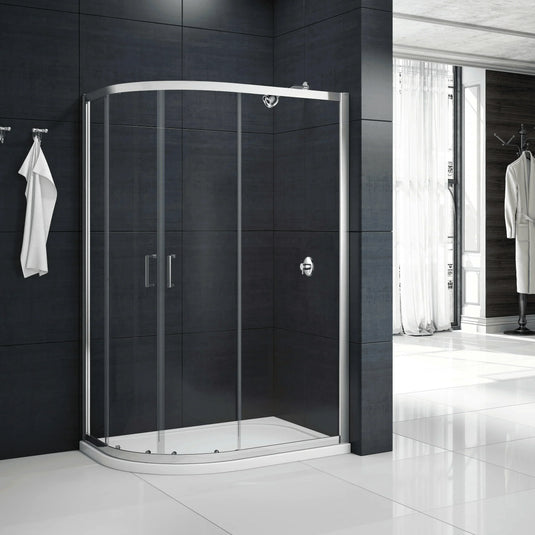 Merlyn MBOX 2 Door Offset Quadrant Shower Enclosure 900 x 760mm - MB2Q9076 - Envy Bathrooms Ltd