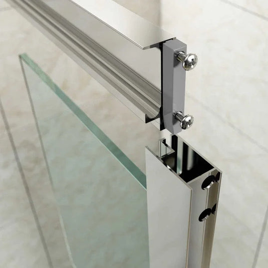 Merlyn MBOX 1500mm Sliding Shower Door - Brushed Brass - MBS1500BBR - Envy Bathrooms Ltd