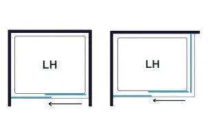 Merlyn MBOX Sliding Shower Door (Low Level Access) 1200mm Left Hand - MBLA1200L - Envy Bathrooms Ltd