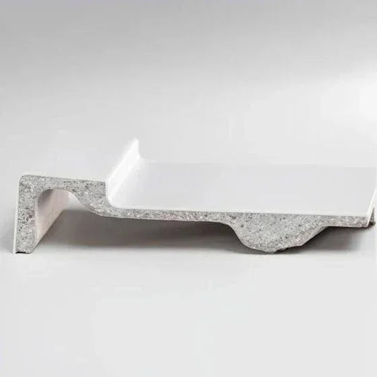 Merlyn Touchstone 1200 x 900mm Antislip Offset Quadrant Shower Tray Without Waste (LH) - White - S129QLASTO - Envy Bathrooms Ltd