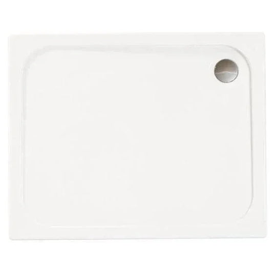 Merlyn Touchstone 900 x 760mm Upstand Rectangular Shower Tray without Waste - White -S976RTUP - Envy Bathrooms Ltd