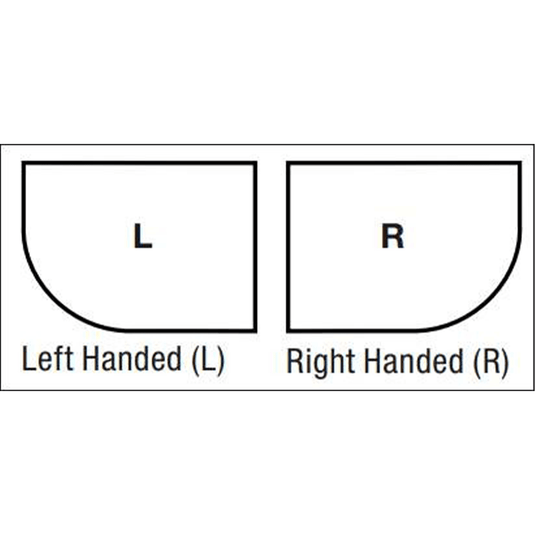 Merlyn Truestone 1000 x 800mm Offset Quadrant Shower Tray with Integrated Waste (RH) - Graphite - T108HGR - Envy Bathrooms Ltd