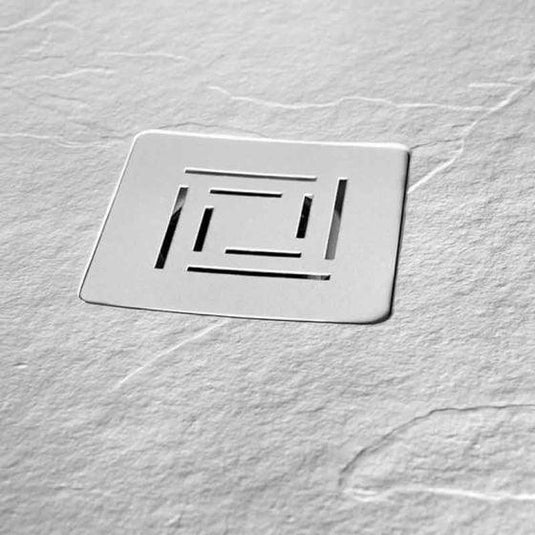 Merlyn Truestone 1200 x 900mm Offset Quadrant Shower Tray with Waste (LH) - Sandstone - T129HSL - Envy Bathrooms Ltd