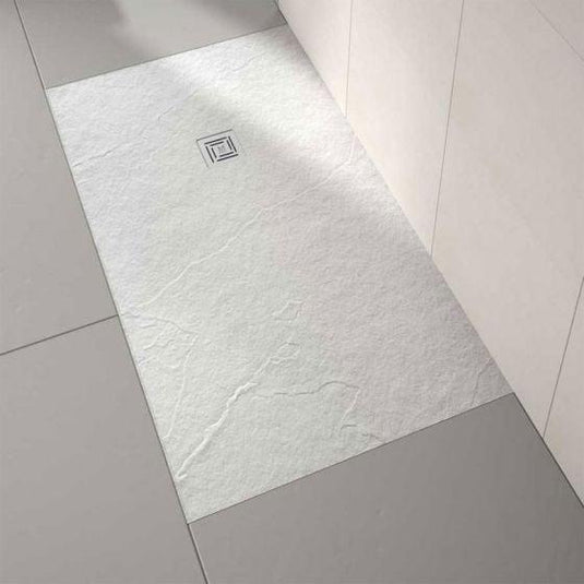 Merlyn Truestone 1700 x 900mm Rectangular Shower Tray with integrated Waste - White - T179RTW - Envy Bathrooms Ltd