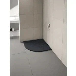Merlyn Truestone 900 x 900mm Quadrant Shower Tray with Integrated Waste - Black - T90QB - Envy Bathrooms Ltd