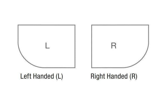 MX Elements 1300mm x 760mm Anti-Slip Offset Quadrant Shower Tray (LH) - White - ASX73 - Envy Bathrooms Ltd
