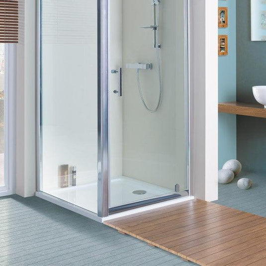 MX Elements 800mm x 800mm Stone Resin Square Shower Tray with Upstand - White - SBN - Envy Bathrooms Ltd