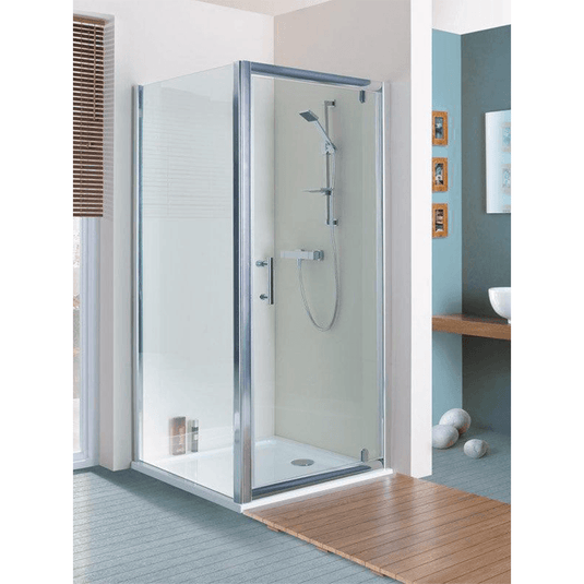 MX Elements 900mm x 900mm Stone Resin Square Shower Tray with Upstand - White - SCH - Envy Bathrooms Ltd