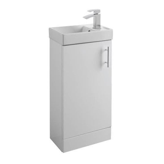 Oceana Bijou 400 Floorstanding Vanity Unit & Basin in Gloss White - Envy Bathrooms Ltd