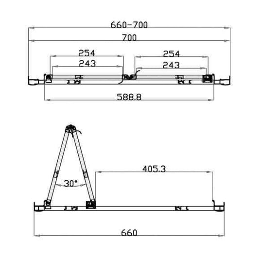 Oceana Crystal 700mm Bi-fold Door (6mm Glass) - Chrome - Envy Bathrooms Ltd