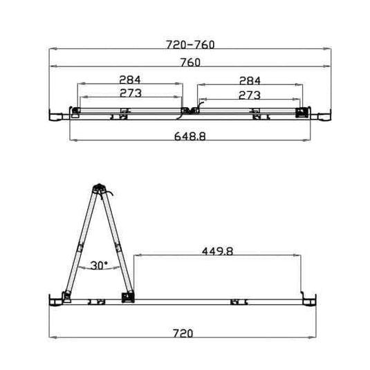 Oceana Crystal 760mm Bi-fold Door (6mm Glass) - Chrome - Envy Bathrooms Ltd