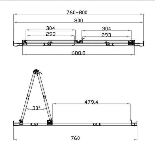 Oceana Crystal6 800mm Bi-fold Door - Silver - Envy Bathrooms Ltd