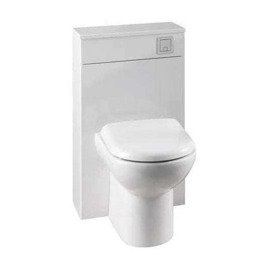 Oceana Eden 500 Back to Wall WC Toilet Unit Gloss in Gloss White - Envy Bathrooms Ltd