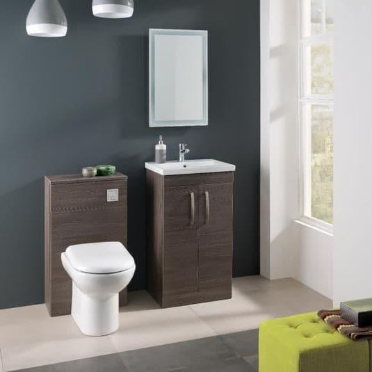 Oceana Eden 500 Back to Wall WC Toilet Unit Gloss in Grey Avola - Envy Bathrooms Ltd