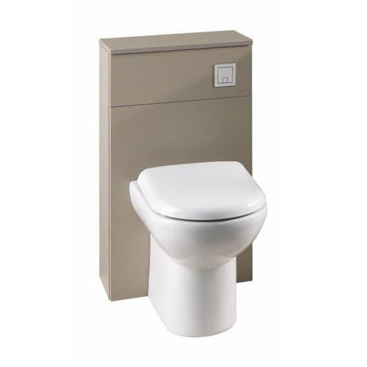 Oceana Eden 500 Back to Wall WC Toilet Unit Gloss in Stone Grey - Envy Bathrooms Ltd