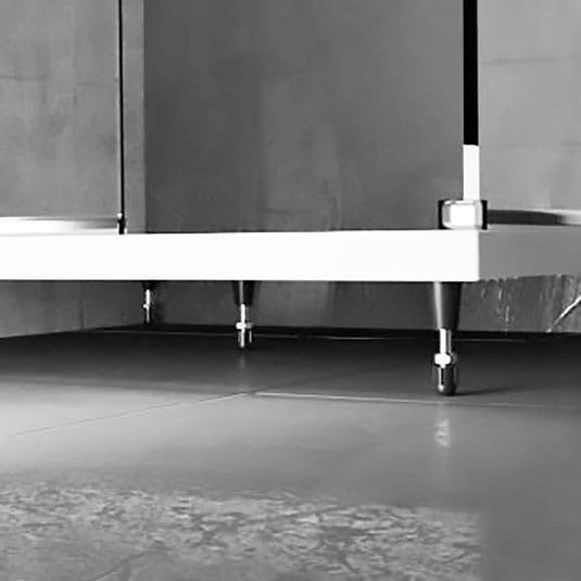 Oceana Form40 Offset Quadrant Riser Kit-32 White - up to 2000mm - Envy Bathrooms Ltd