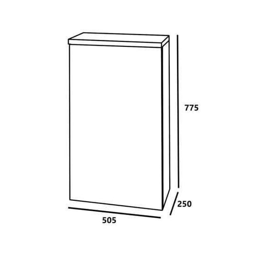 Oceana Kara 500mm Toilet Unit - White - Envy Bathrooms Ltd