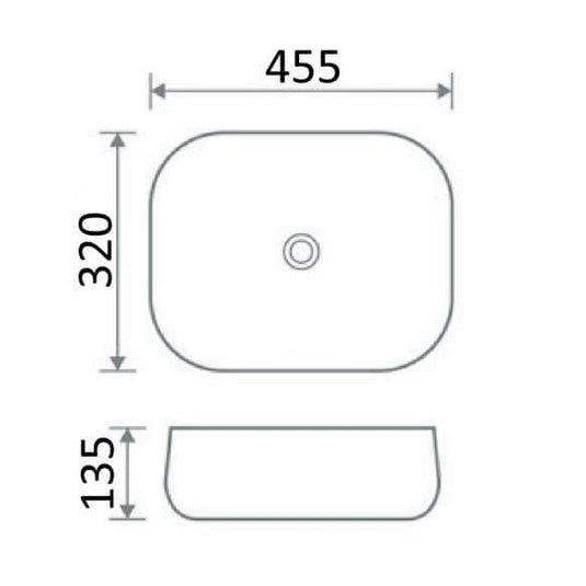 Oceana Maya Freestanding Round Basin 455mm - Envy Bathrooms Ltd
