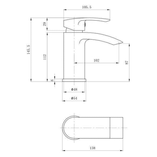 Oceana Medway Basin Monobloc Tap - Chrome Inc Sprung Basin Waste - Envy Bathrooms Ltd
