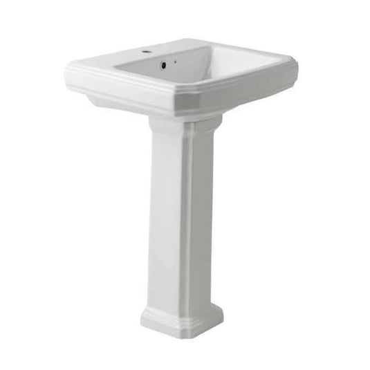 Oceana Oxford 570mm Basin & Pedestal (1TH) - Envy Bathrooms Ltd