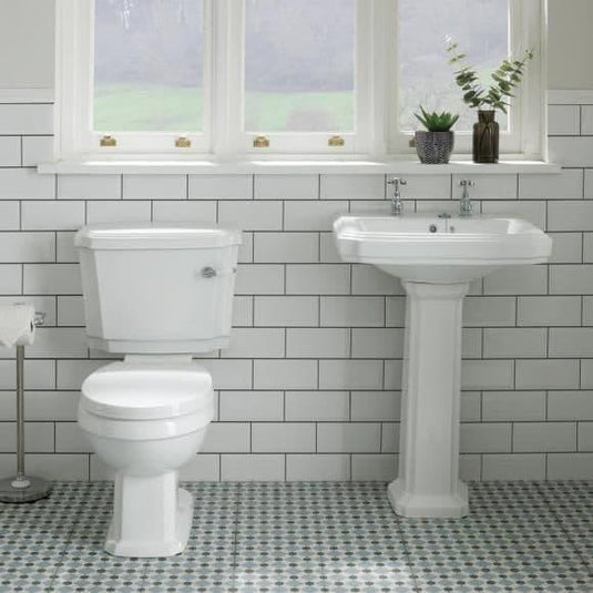 Oceana Oxford 570mm Basin & Pedestal (2TH) - Envy Bathrooms Ltd