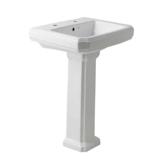 Oceana Oxford 570mm Basin & Pedestal (2TH) - Envy Bathrooms Ltd