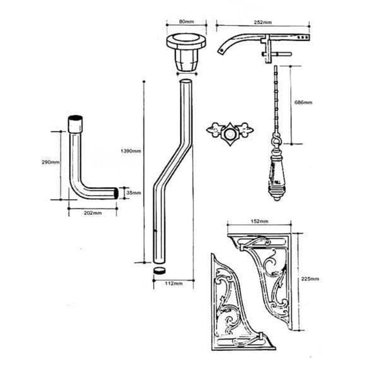 Oceana Oxford High Level Closed Back Pan & Cistern Inc Soft Close Seat - Envy Bathrooms Ltd