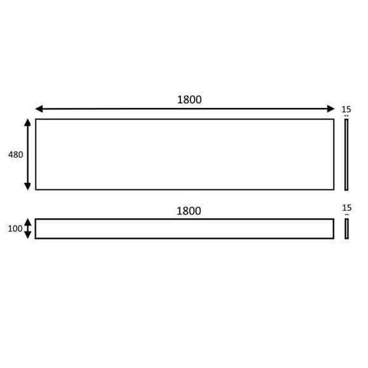 Oceana Pacific 1600mm Waterproof Front Panel - Envy Bathrooms Ltd
