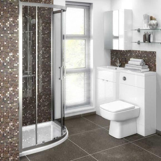 Oceana Rio 1100mm Furniture Set & Basin in Gloss White (LH) - Envy Bathrooms Ltd