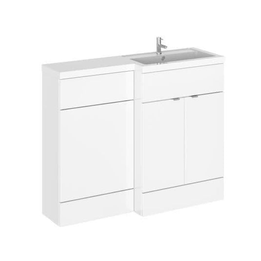 Oceana Rio 1100mm Furniture Set & Basin in Gloss White (RH) - Envy Bathrooms Ltd