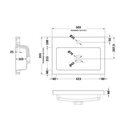 Oceana Rio 500mm Full Depth Base Unit in Grey Mist Gloss - Envy Bathrooms Ltd