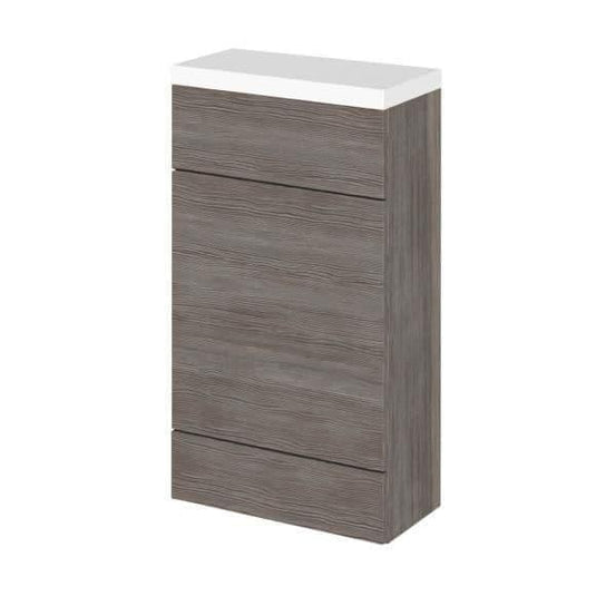 Oceana Rio 500mm WC Toilet Unit & Polymarble Worktop in Grey Avola - Envy Bathrooms Ltd
