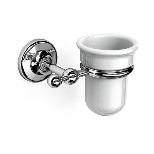 Origins Albany Tumbler Holder - Chrome/White - Envy Bathrooms Ltd