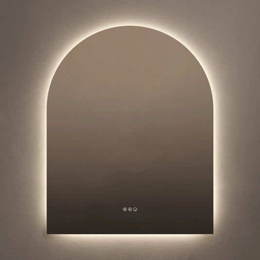 Origins Claris 800mm Arch Mirror - No Frame - CLR-01R810-03 - Envy Bathrooms Ltd