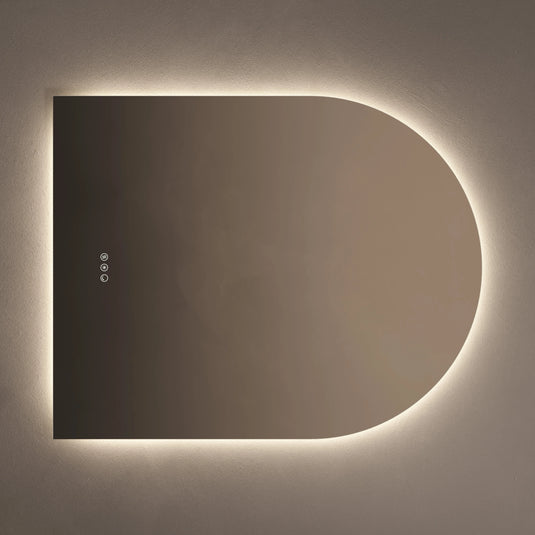Origins Claris 800mm Arch Mirror - No Frame - CLR-01R810-03 - Envy Bathrooms Ltd